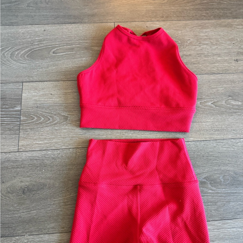 Women's Red Two-Piece Set - Picture 2 of 4